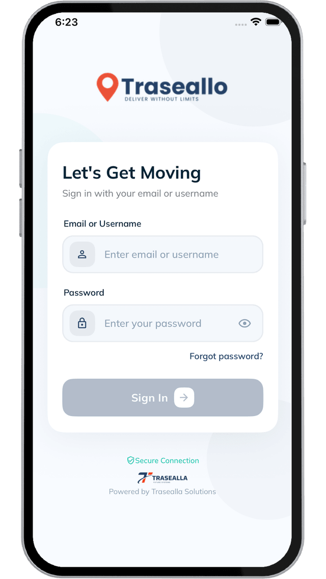 traseallo Driver App